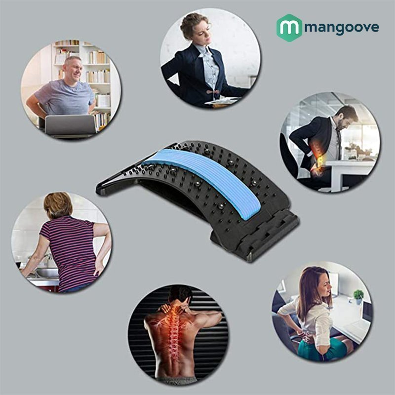 Magic Back Support Back Stretching Device and Back Massager for Bed & Chair & Car - Image 10