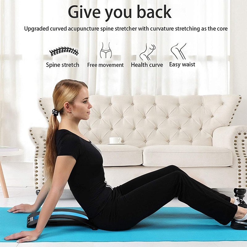 Magic Back Support Back Stretching Device and Back Massager for Bed & Chair & Car - Image 9