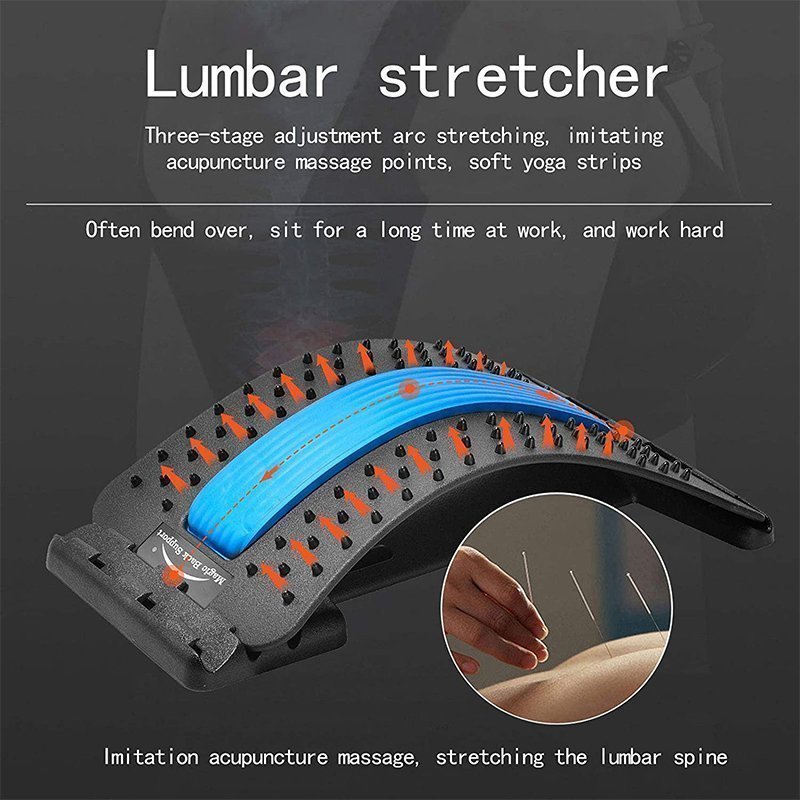 Magic Back Support Back Stretching Device and Back Massager for Bed & Chair & Car - Image 4