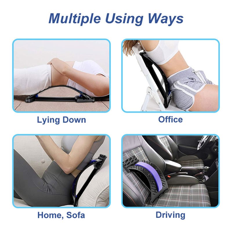 Magic Back Support Back Stretching Device and Back Massager for Bed & Chair & Car - Image 7