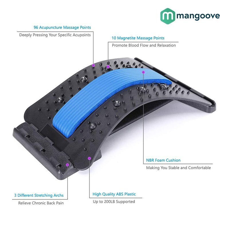 Magic Back Support Back Stretching Device and Back Massager for Bed & Chair & Car - Image 11