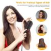One step Hot hair Brush Dryer and Staler for Straightening and Drying